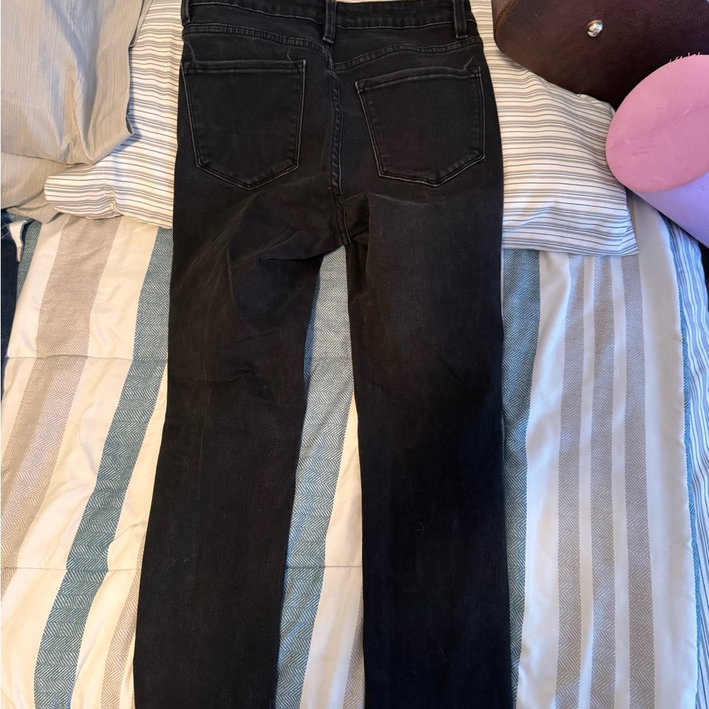 Flying Monkey Women's Black Straight Leg Jeans